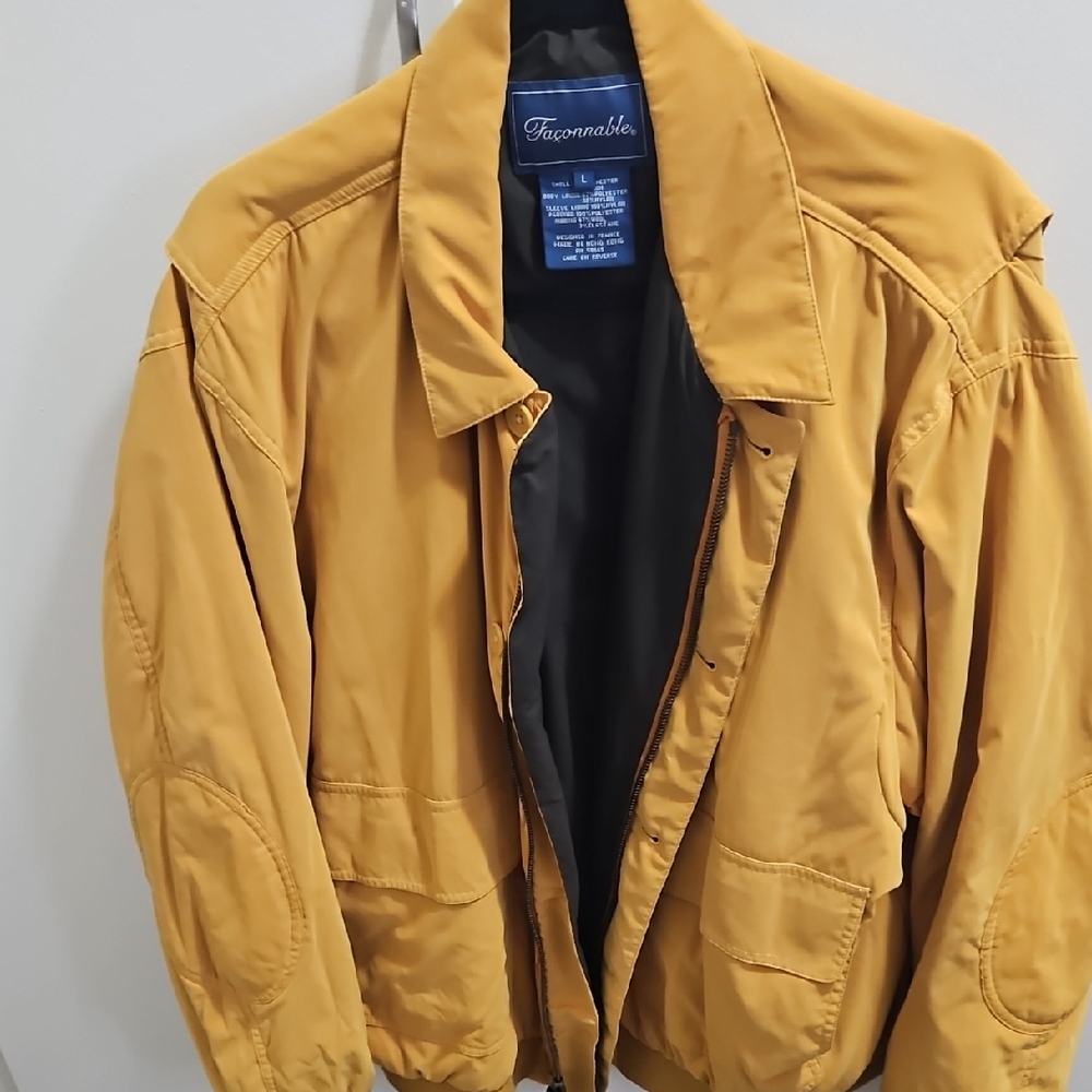 Faconnable Tan Lightweight Shirt Jacket Casual Style